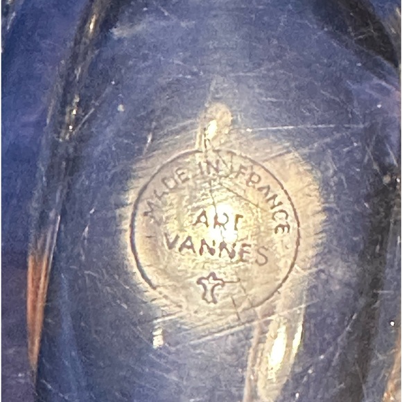 VTG Art Vannes Crystal Penguin Trinket Dish Made in France - Picture 3 of 5